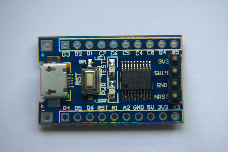 STM8S103F3P6 minimal development board